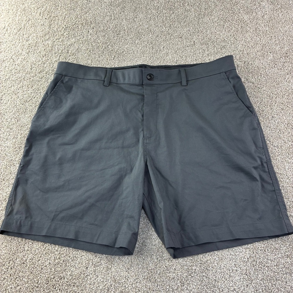 Nike Golf Chino Shorts Mens 42 Grey Stretch Performance Flat Front Golfcore